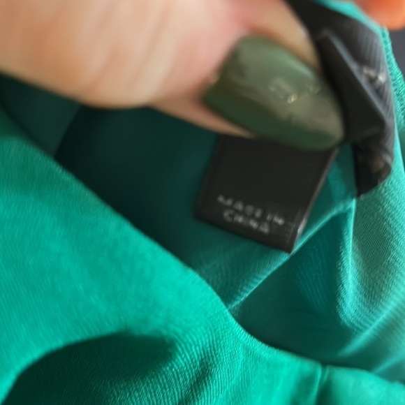 J Crew Dress Shift Half Placket Sleeveless Pockets Green Size 2 - Picture 9 of 12